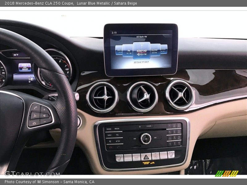 Lunar Blue Metallic / Sahara Beige 2018 Mercedes-Benz CLA 250 Coupe