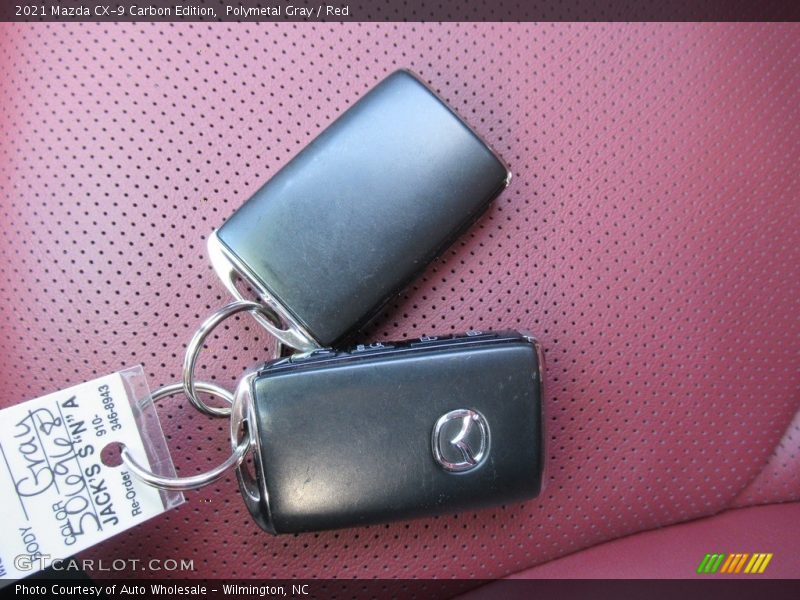 Polymetal Gray / Red 2021 Mazda CX-9 Carbon Edition