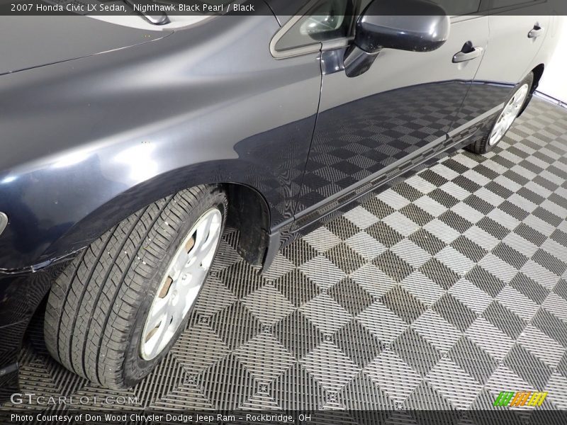 Nighthawk Black Pearl / Black 2007 Honda Civic LX Sedan