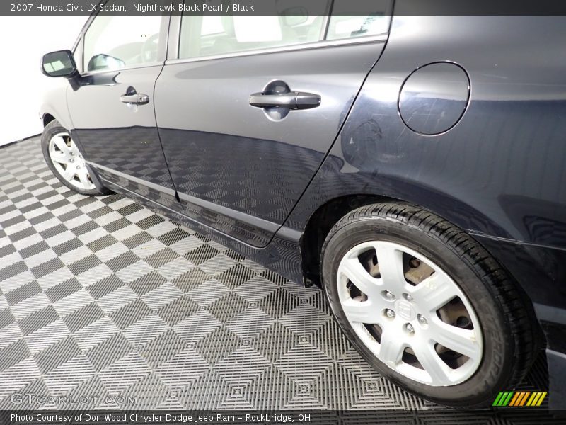 Nighthawk Black Pearl / Black 2007 Honda Civic LX Sedan