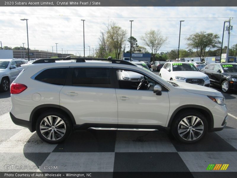 Crystal White Pearl / Slate 2020 Subaru Ascent Limited