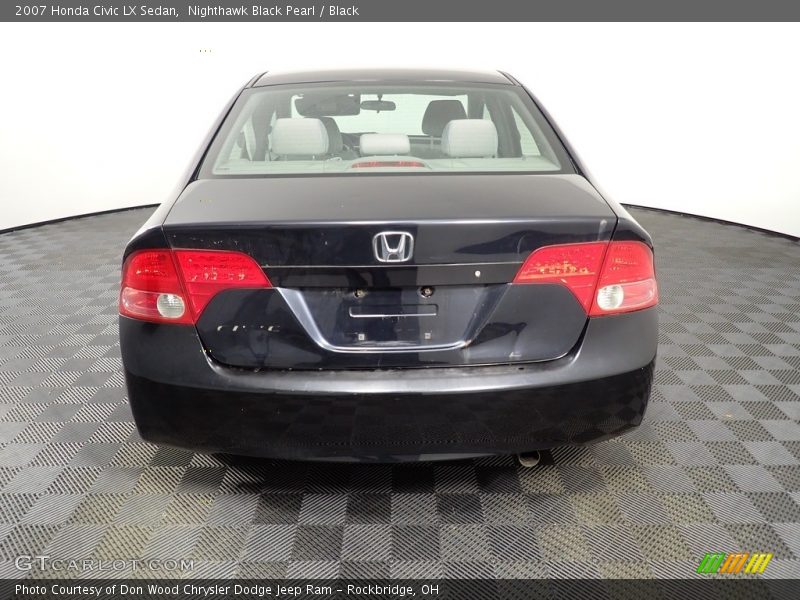 Nighthawk Black Pearl / Black 2007 Honda Civic LX Sedan