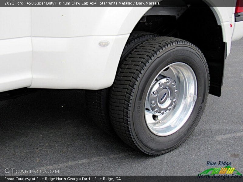 Star White Metallic / Dark Marsala 2021 Ford F450 Super Duty Platinum Crew Cab 4x4