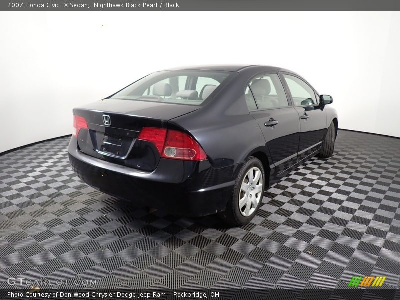 Nighthawk Black Pearl / Black 2007 Honda Civic LX Sedan