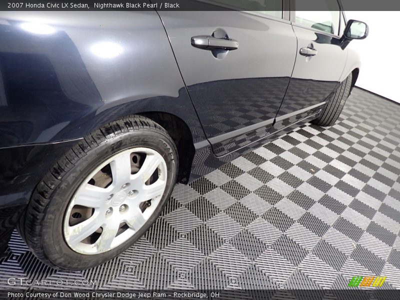 Nighthawk Black Pearl / Black 2007 Honda Civic LX Sedan