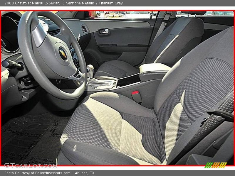 Silverstone Metallic / Titanium Gray 2008 Chevrolet Malibu LS Sedan