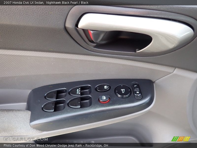 Nighthawk Black Pearl / Black 2007 Honda Civic LX Sedan