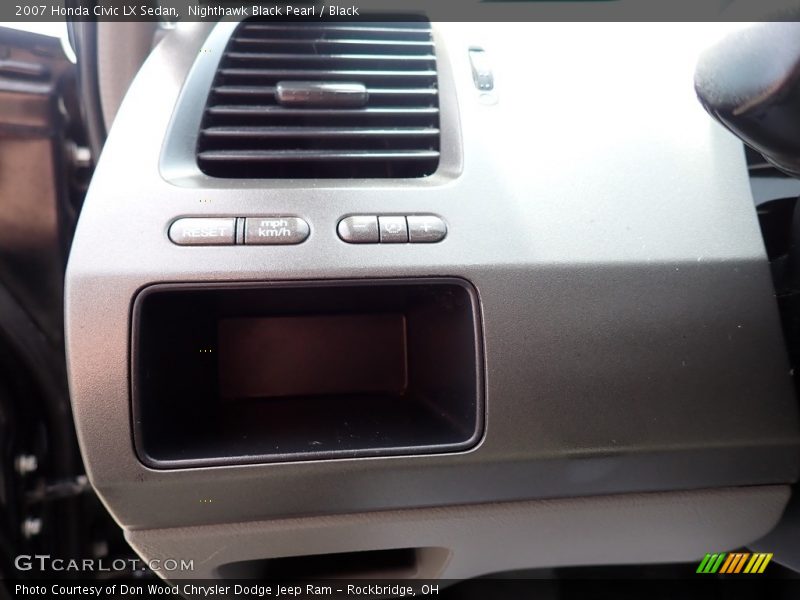 Nighthawk Black Pearl / Black 2007 Honda Civic LX Sedan