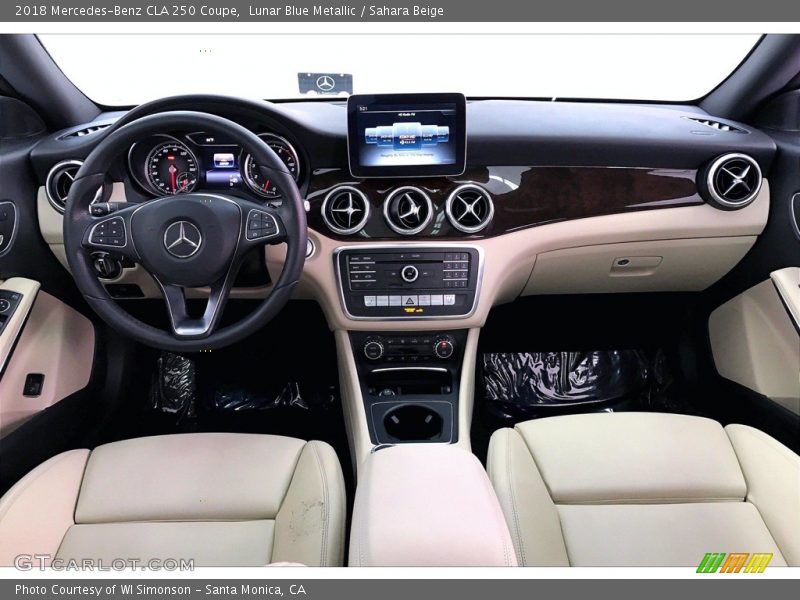 Lunar Blue Metallic / Sahara Beige 2018 Mercedes-Benz CLA 250 Coupe