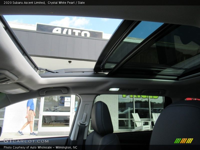 Crystal White Pearl / Slate 2020 Subaru Ascent Limited
