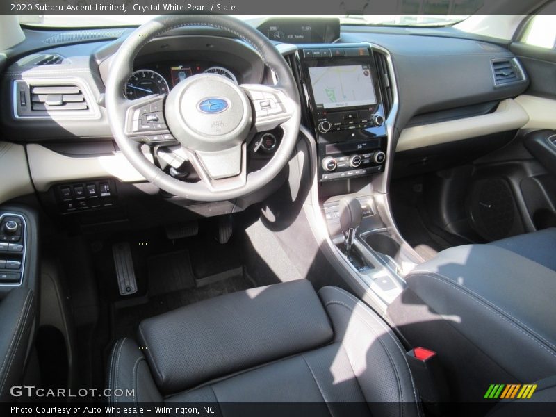 Crystal White Pearl / Slate 2020 Subaru Ascent Limited