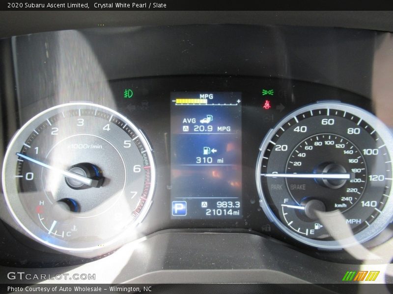 Crystal White Pearl / Slate 2020 Subaru Ascent Limited