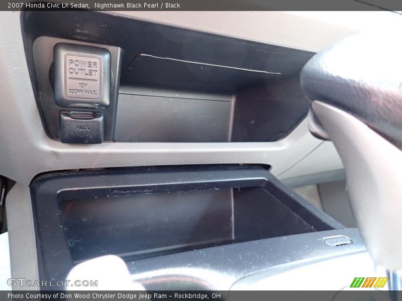 Nighthawk Black Pearl / Black 2007 Honda Civic LX Sedan