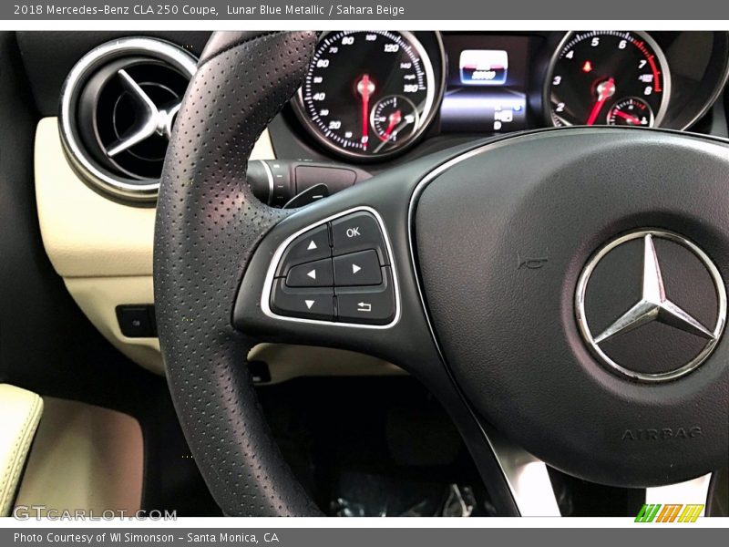 Lunar Blue Metallic / Sahara Beige 2018 Mercedes-Benz CLA 250 Coupe