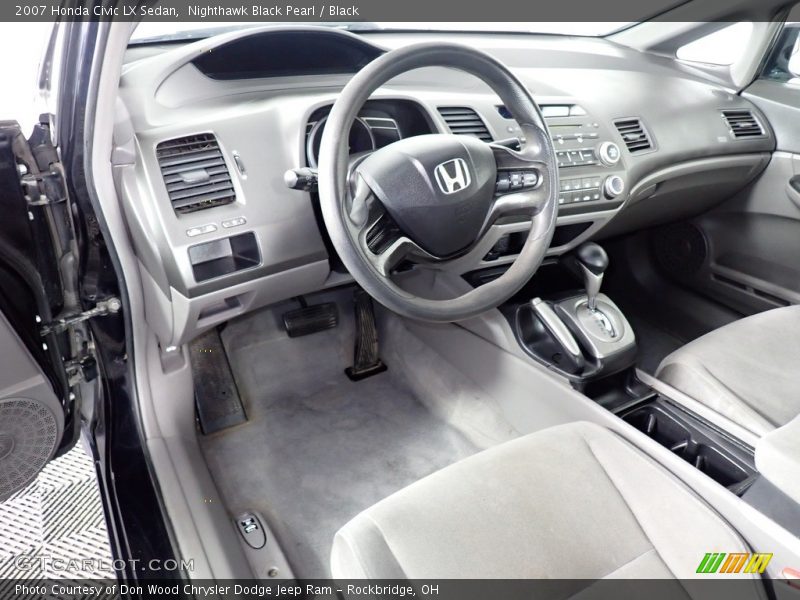 Nighthawk Black Pearl / Black 2007 Honda Civic LX Sedan