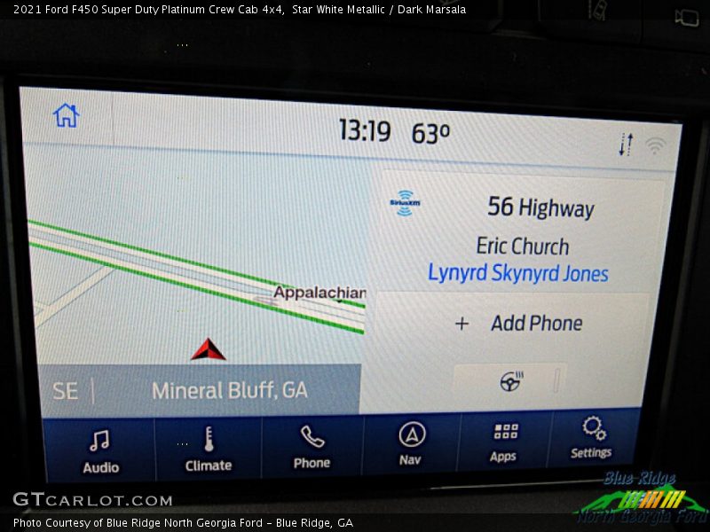 Star White Metallic / Dark Marsala 2021 Ford F450 Super Duty Platinum Crew Cab 4x4
