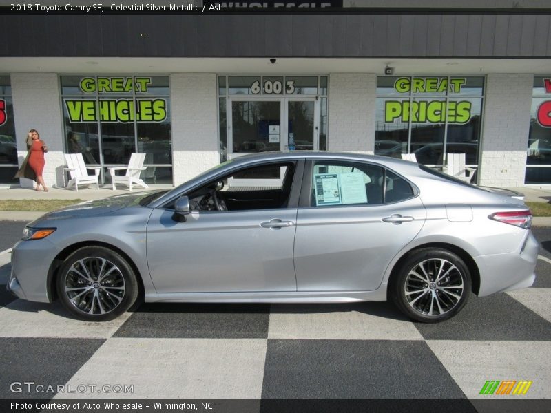 Celestial Silver Metallic / Ash 2018 Toyota Camry SE