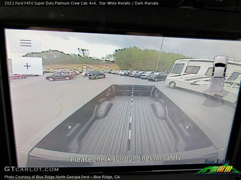 Star White Metallic / Dark Marsala 2021 Ford F450 Super Duty Platinum Crew Cab 4x4