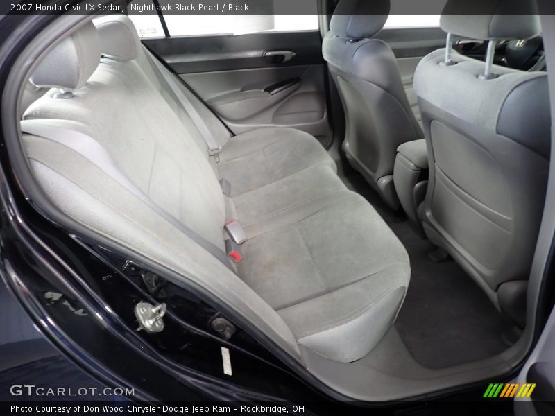 Nighthawk Black Pearl / Black 2007 Honda Civic LX Sedan