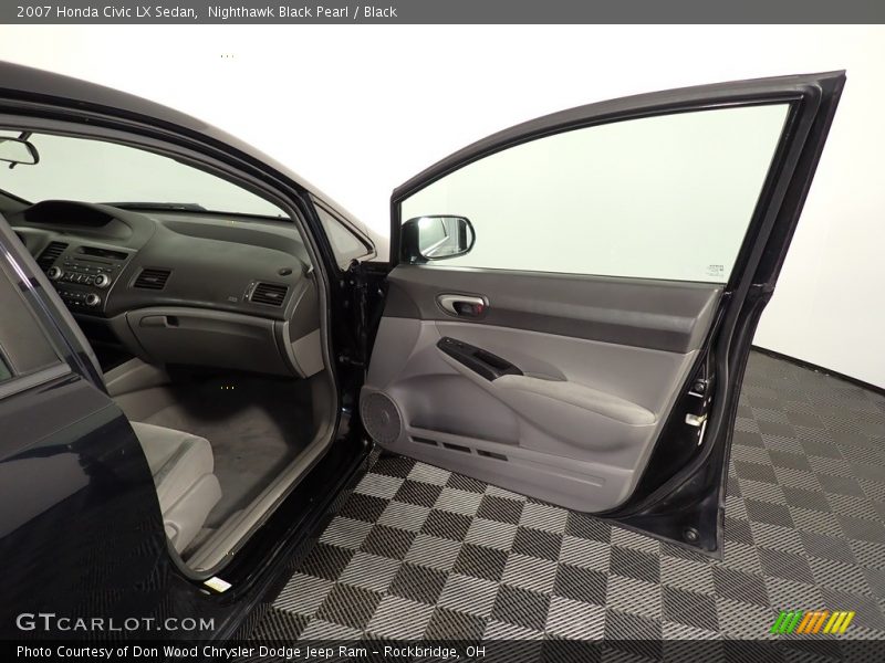 Nighthawk Black Pearl / Black 2007 Honda Civic LX Sedan