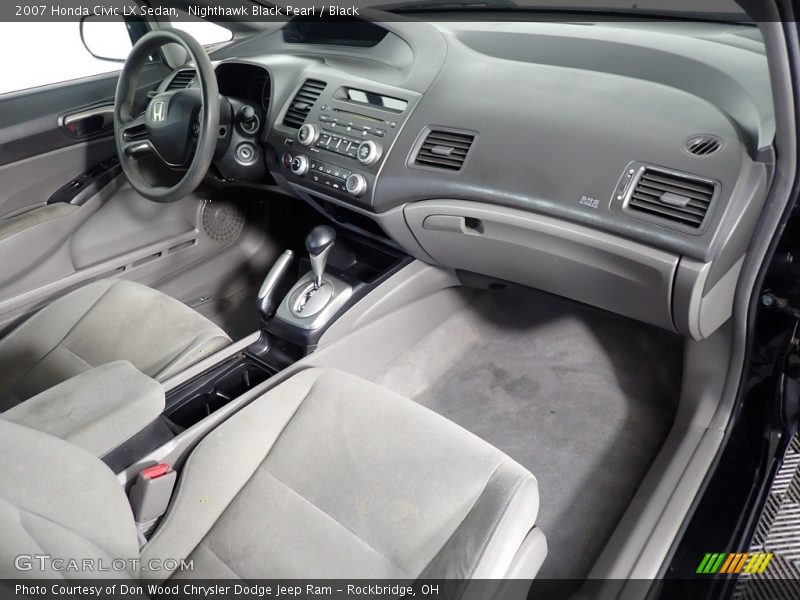 Nighthawk Black Pearl / Black 2007 Honda Civic LX Sedan