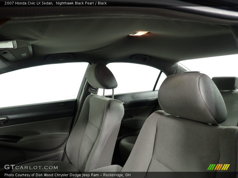 Nighthawk Black Pearl / Black 2007 Honda Civic LX Sedan