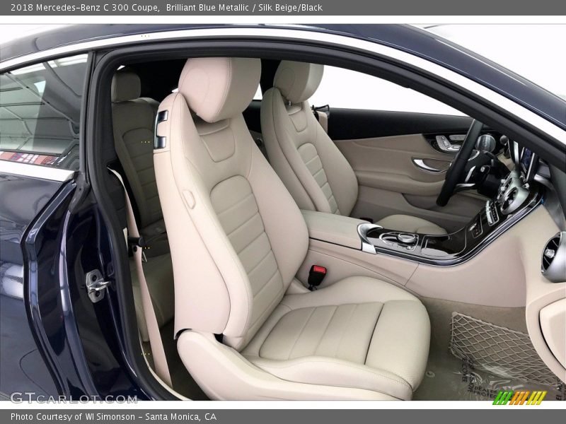 Brilliant Blue Metallic / Silk Beige/Black 2018 Mercedes-Benz C 300 Coupe