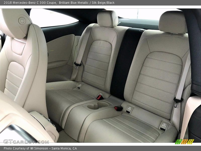 Brilliant Blue Metallic / Silk Beige/Black 2018 Mercedes-Benz C 300 Coupe