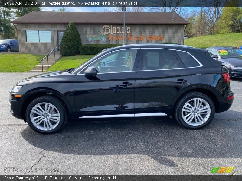 Mythos Black Metallic / Atlas Beige 2018 Audi Q5 2.0 TFSI Prestige quattro