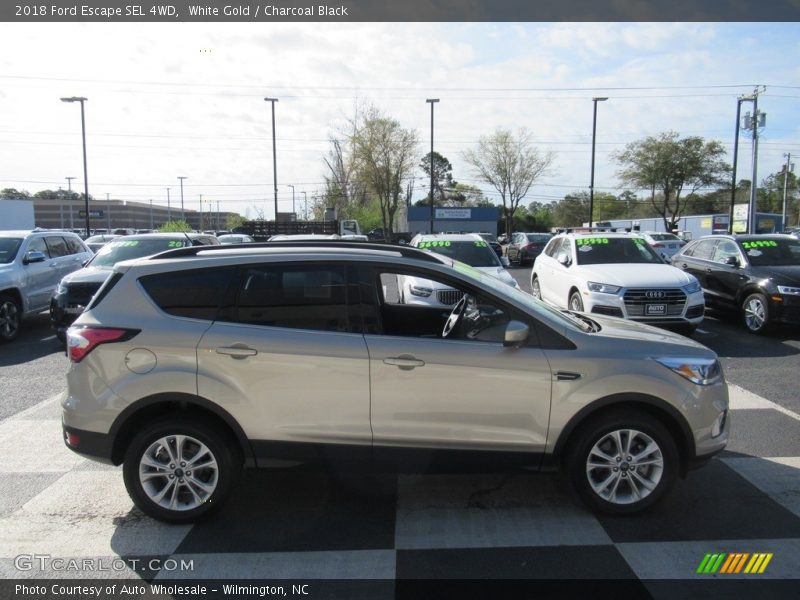 White Gold / Charcoal Black 2018 Ford Escape SEL 4WD