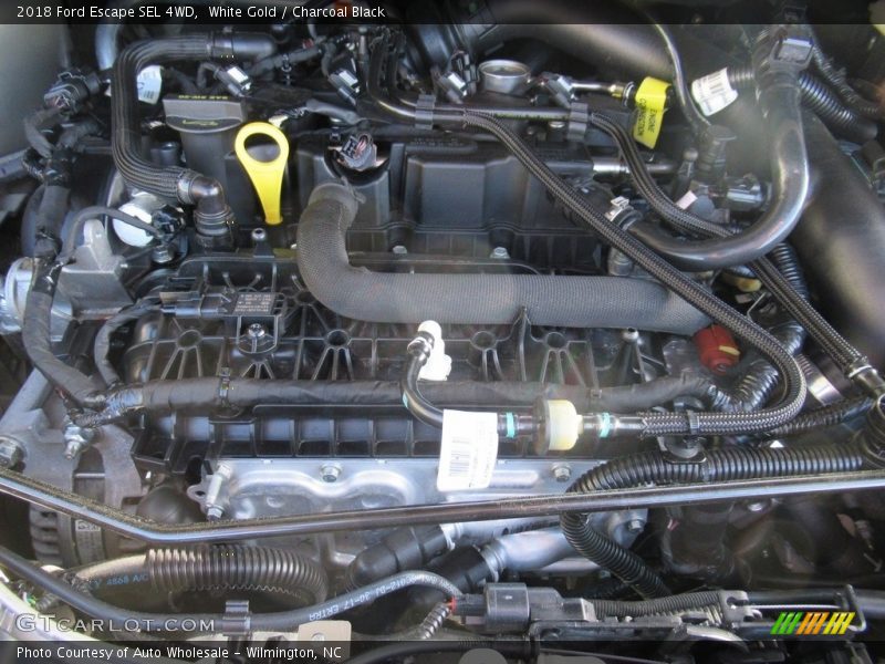 White Gold / Charcoal Black 2018 Ford Escape SEL 4WD