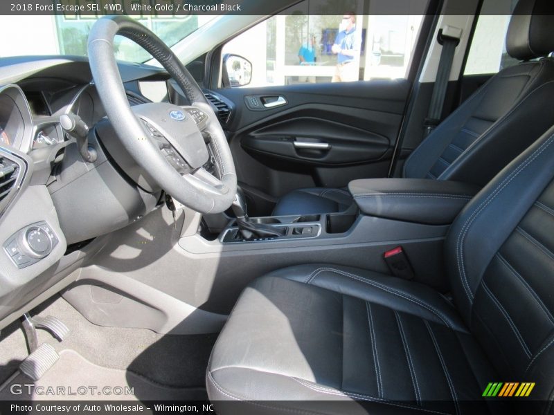 White Gold / Charcoal Black 2018 Ford Escape SEL 4WD