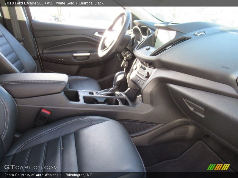 White Gold / Charcoal Black 2018 Ford Escape SEL 4WD