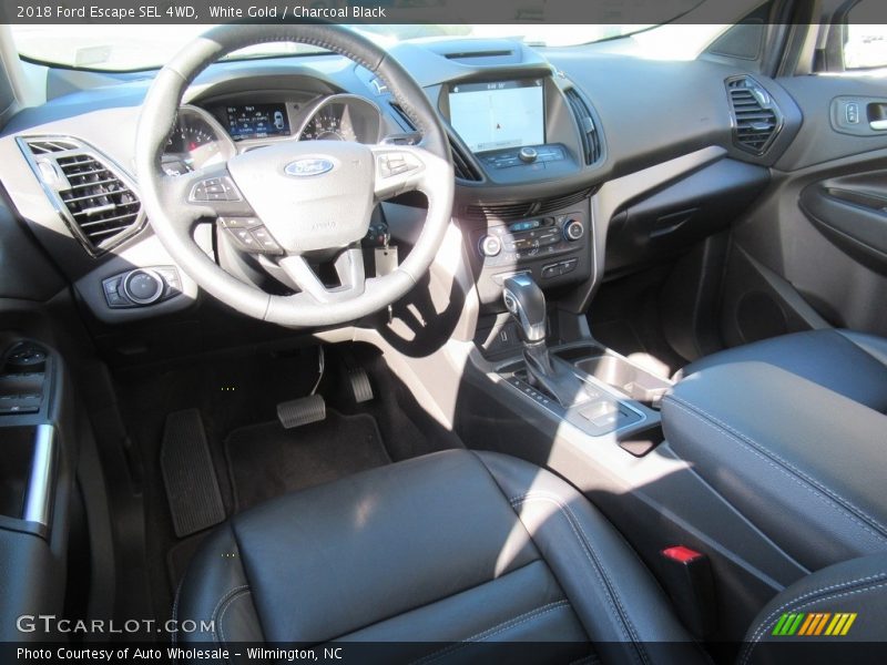 White Gold / Charcoal Black 2018 Ford Escape SEL 4WD