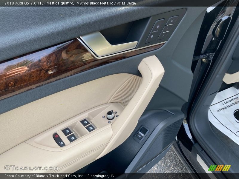 Mythos Black Metallic / Atlas Beige 2018 Audi Q5 2.0 TFSI Prestige quattro