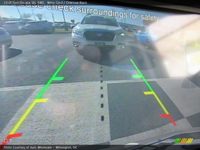 White Gold / Charcoal Black 2018 Ford Escape SEL 4WD