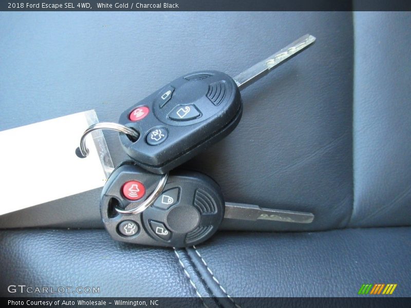 White Gold / Charcoal Black 2018 Ford Escape SEL 4WD