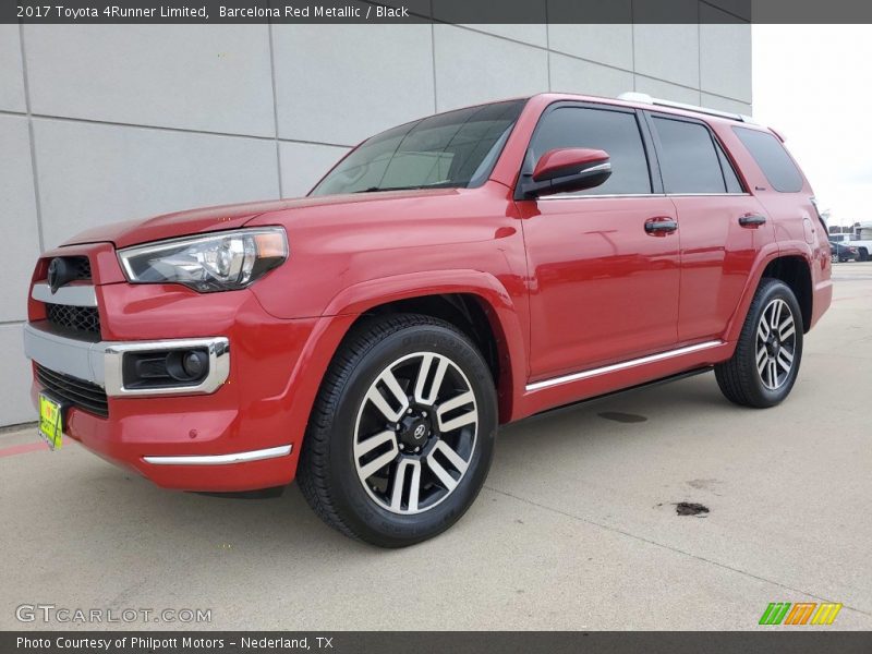 Barcelona Red Metallic / Black 2017 Toyota 4Runner Limited