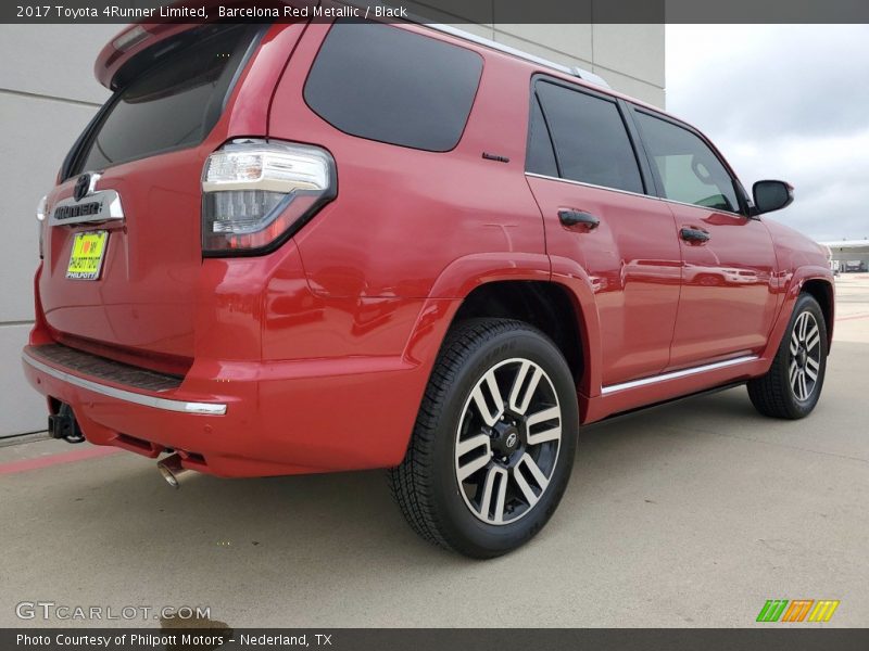 Barcelona Red Metallic / Black 2017 Toyota 4Runner Limited