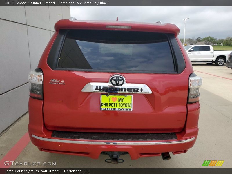 Barcelona Red Metallic / Black 2017 Toyota 4Runner Limited