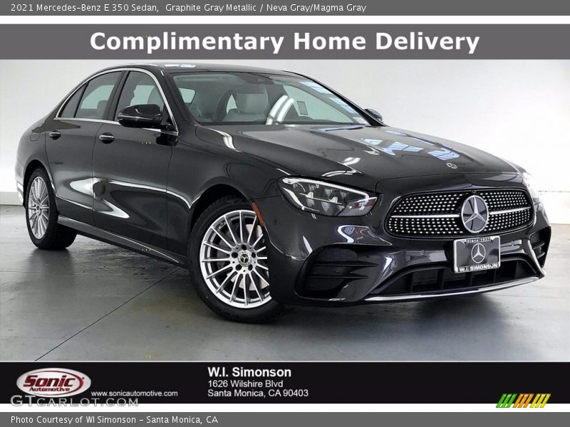 Graphite Gray Metallic / Neva Gray/Magma Gray 2021 Mercedes-Benz E 350 Sedan