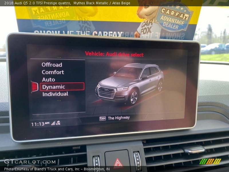 Mythos Black Metallic / Atlas Beige 2018 Audi Q5 2.0 TFSI Prestige quattro
