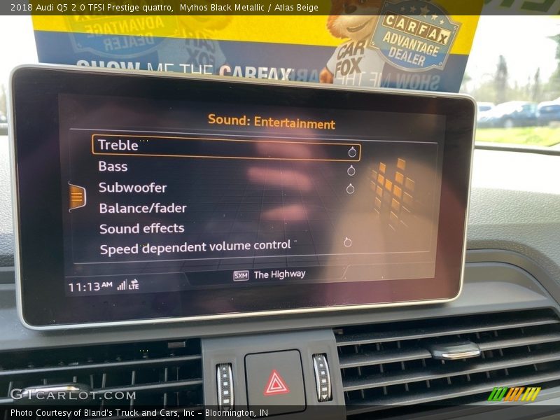Mythos Black Metallic / Atlas Beige 2018 Audi Q5 2.0 TFSI Prestige quattro