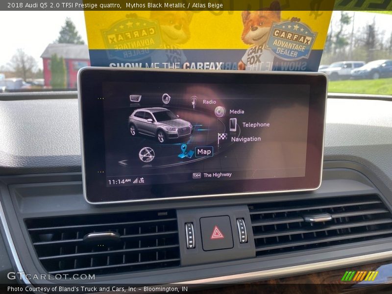 Mythos Black Metallic / Atlas Beige 2018 Audi Q5 2.0 TFSI Prestige quattro