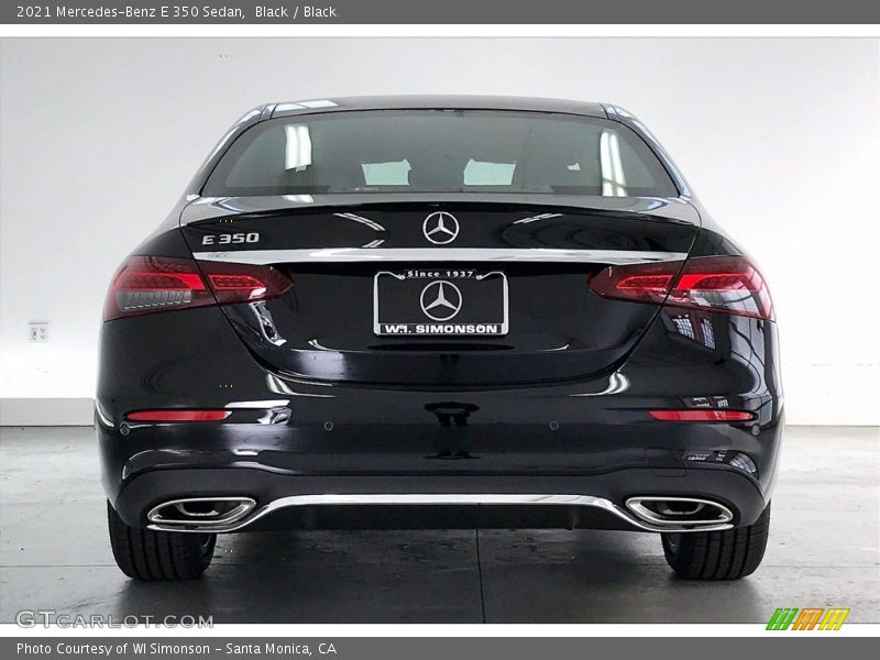 Black / Black 2021 Mercedes-Benz E 350 Sedan