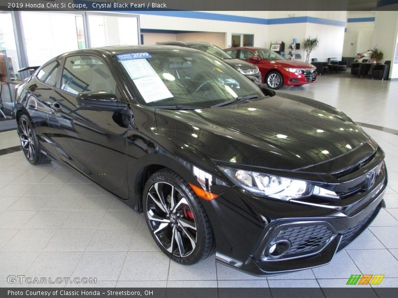 Crystal Black Pearl / Black 2019 Honda Civic Si Coupe