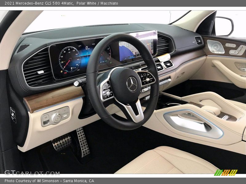 Polar White / Macchiato 2021 Mercedes-Benz GLS 580 4Matic