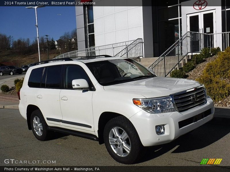 Blizzard Pearl / Sandstone 2014 Toyota Land Cruiser