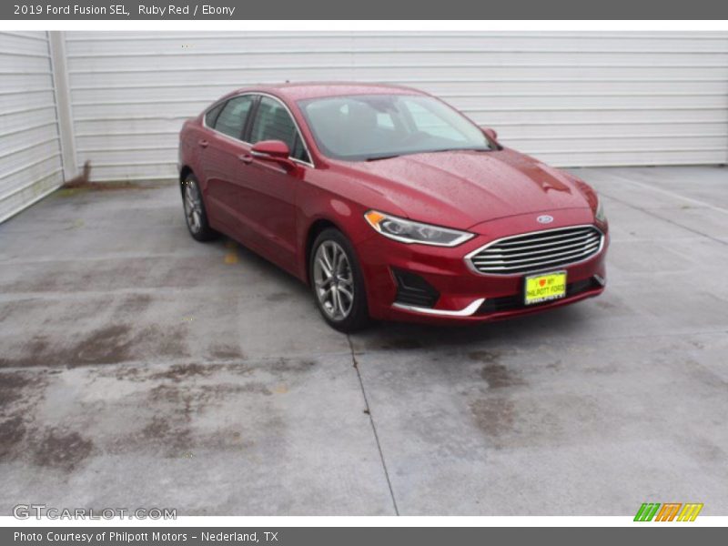 Ruby Red / Ebony 2019 Ford Fusion SEL