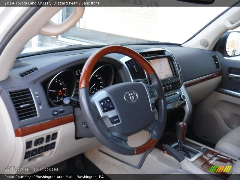 Blizzard Pearl / Sandstone 2014 Toyota Land Cruiser